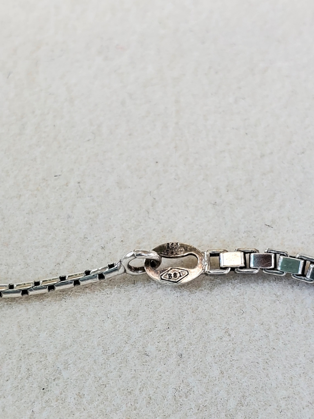 Italian Sterling Silver Adjustable Box Chain Bracelet - Picture 4 of 7